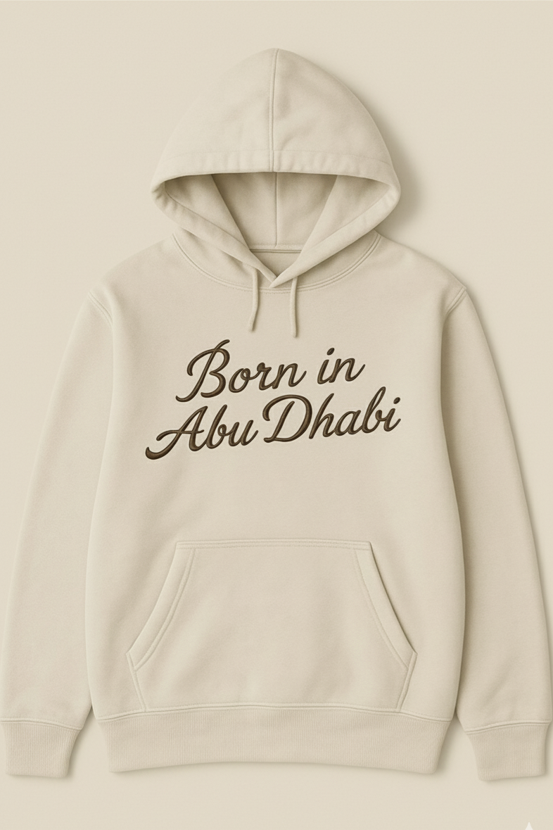 Hoodie  Born in Abu Dhabi